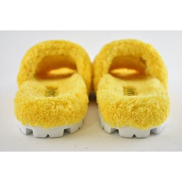 Prada Yellow Terry Cloth Black Logo Slide Sandal Rubber Sole Flip Flop Flat 41 - Picture 11 of 12